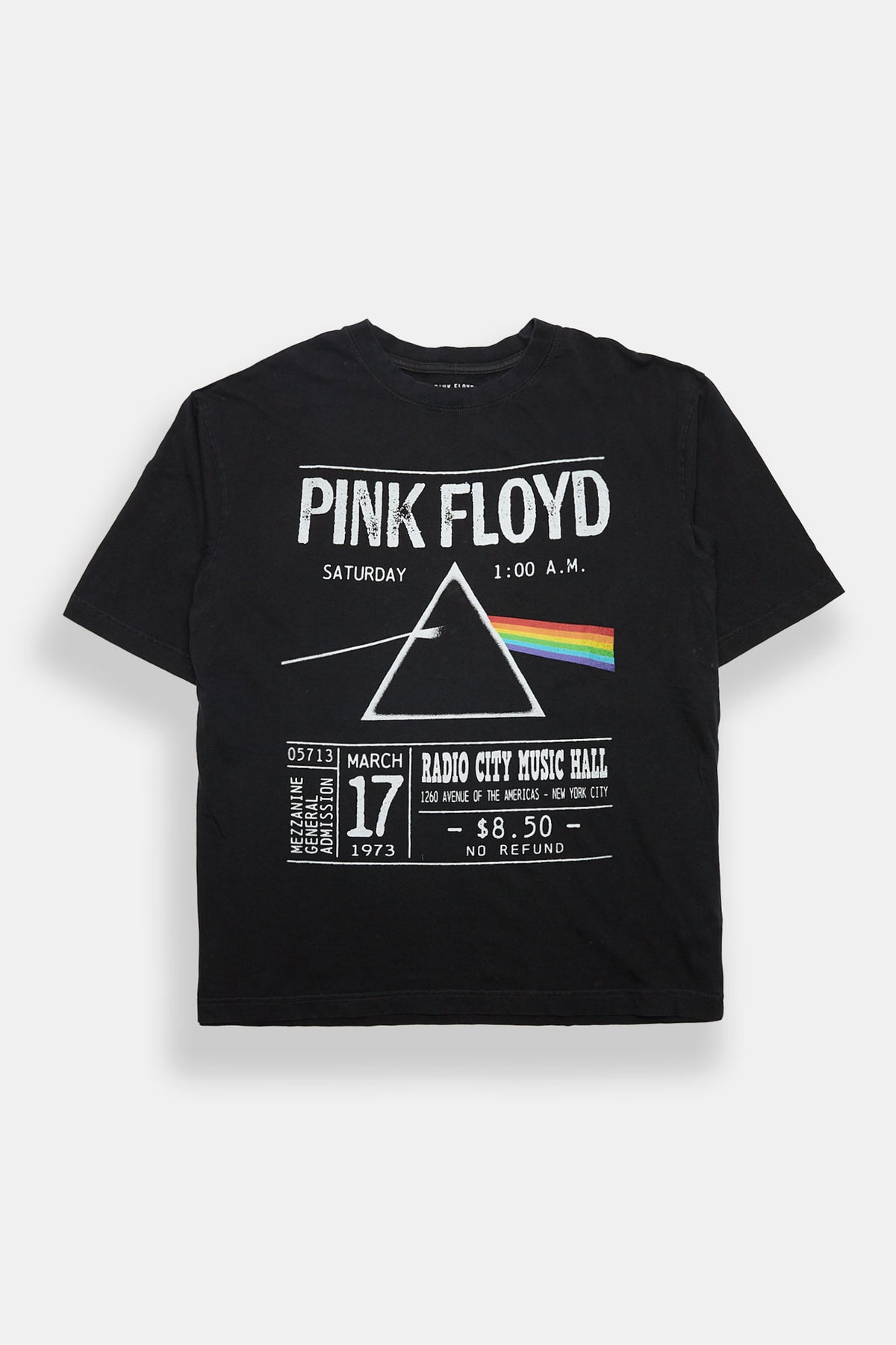 Pink Floyd March 17 1973 Radio City Hall Graphic Oversized Tee