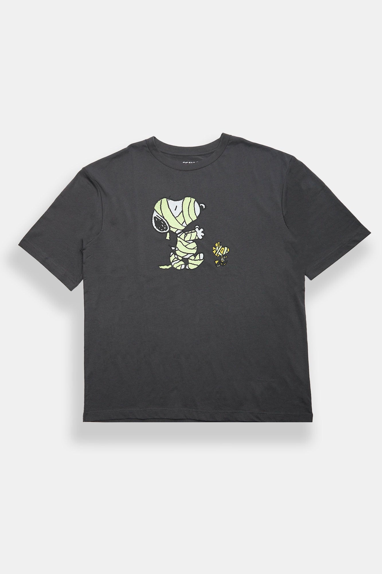 T-shirt surdimensionné imprimé graphique momie Peanuts Snoopy et Woodstock