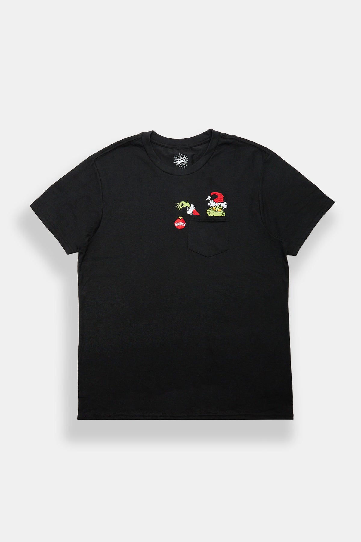The Grinch Embroidered Pocket Graphic Tee