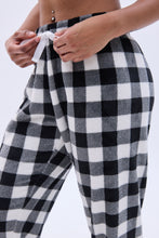 AERO Plaid Printed Plush Pajama Jogger thumbnail 27