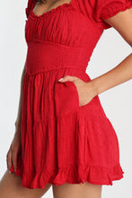 AERO Scoop Neck Fit & Flare Smocked Mini Dress thumbnail 14