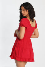 AERO Scoop Neck Fit & Flare Smocked Mini Dress thumbnail 15
