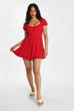 AERO Scoop Neck Fit & Flare Smocked Mini Dress thumbnail 16
