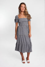 AERO Short Sleeve Smocked Tiered Midi Dress thumbnail 12