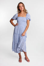 AERO Short Sleeve Smocked Tiered Midi Dress thumbnail 18