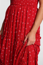 AERO Short Sleeve Smocked Tiered Midi Dress thumbnail 26