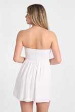 AERO Linen-Blend Strapless Mini Dress thumbnail 4