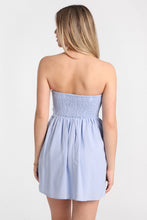 AERO Linen-Blend Strapless Mini Dress thumbnail 10