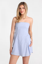 AERO Linen-Blend Strapless Mini Dress thumbnail 8