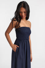 AERO Linen-Blend Strapless Midi Dress thumbnail 13