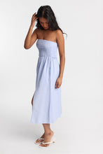 AERO Linen-Blend Strapless Midi Dress thumbnail 17