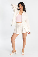 Shorts taille haute à enfiler en cotton léger thumbnail 12