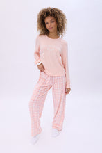 Ensemble pantalon t-shirt et chouchou pyjama en velour AERO  thumbnail 1