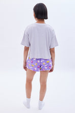 Hello Kitty Rainbow Graphic Plush Pajama Short Set thumbnail 4