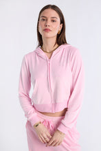 Barbie Rhinestuds Velour Zip-Up Hoodie And Sweatpants 2-Piece Set thumbnail 3