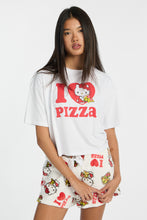 Hello Kitty I Love Pizza Pajama Tee & Plush Shorts 2-Piece Set thumbnail 2