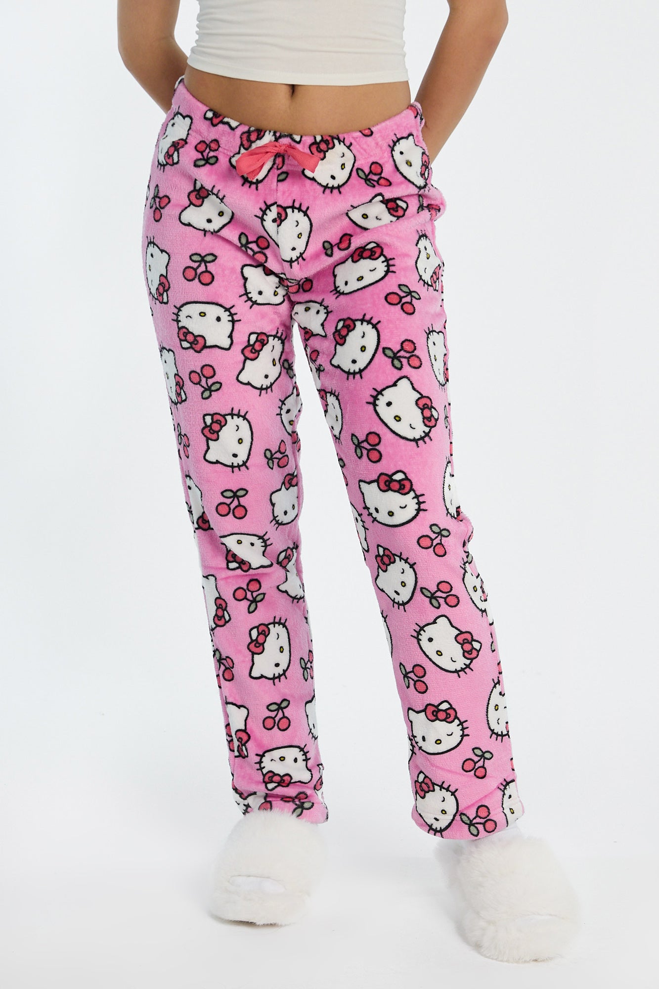 Hello Kitty Cherry Plush Pajama Pants