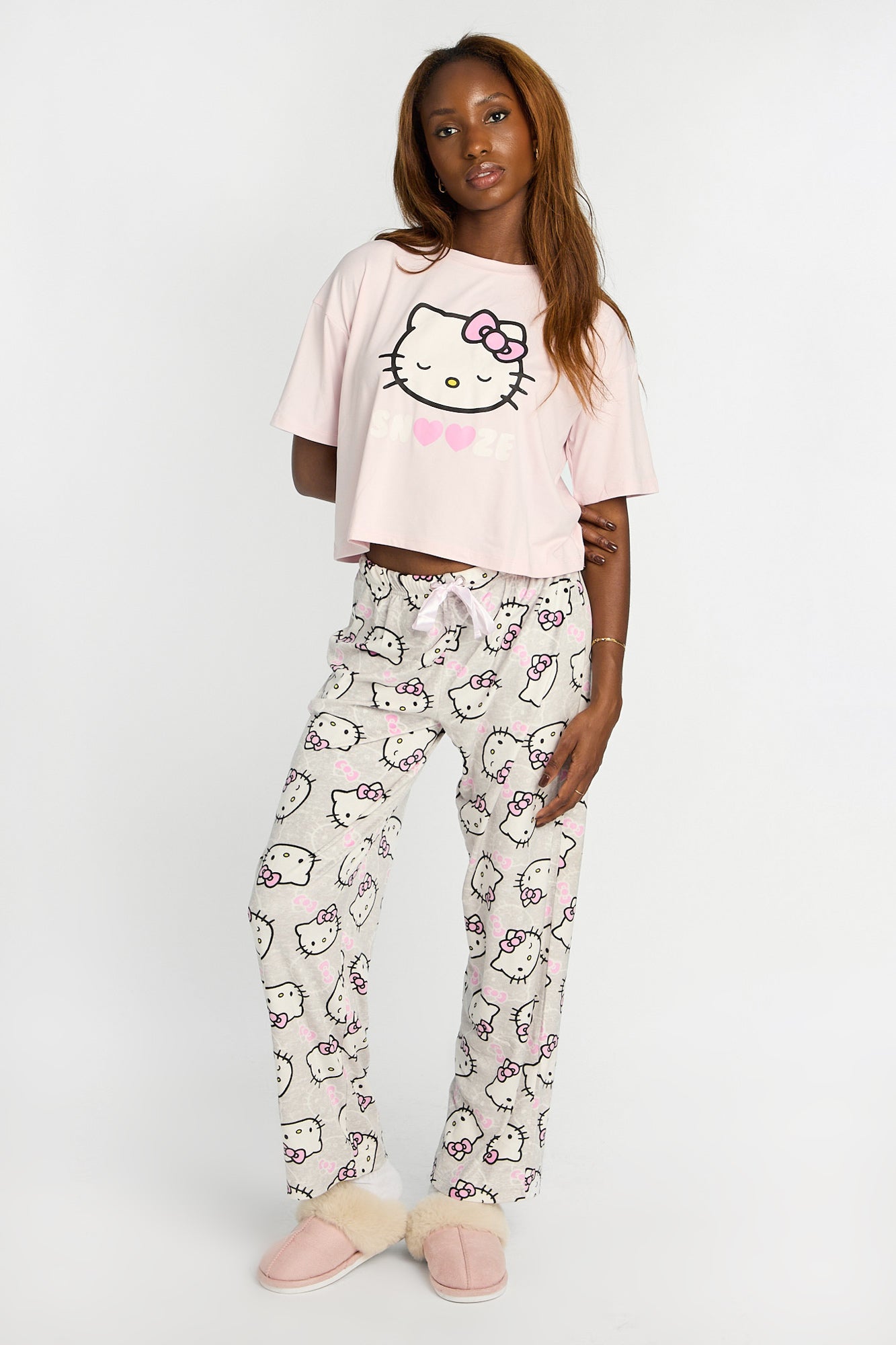 Ensemble pyjama en velour imprimé Hello Kitty Snooze