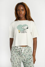 Peanuts Snoopy & Woodstock Heart Super Soft Pajama Tee And Velour Pajama Pants 2-Piece Set thumbnail 2