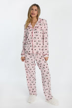 Hello Kitty Cherry Velour Pajama Dad Shirt And Pants 2-Piece Set thumbnail 2