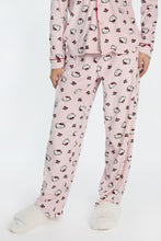 Hello Kitty Cherry Velour Pajama Dad Shirt And Pants 2-Piece Set thumbnail 5