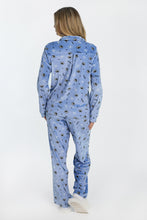 Cookie Monster Velour Pajama Dad Shirt And Pants 2-Piece Set thumbnail 2