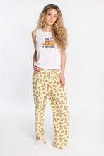 Garfield Ribbed Pajama Tank Top And Pants 2-Piece Set thumbnail 1