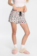 Peanuts Heart Velour Pajama Shorts thumbnail 1