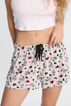 Peanuts Heart Velour Pajama Shorts thumbnail 2