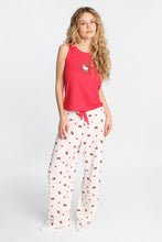 Hello Kitty Teddy Bear Ribbed Pajama Tank Top And Pants 2-Piece Set thumbnail 1