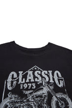 Classic Vintage Motorcycles Graphic Oversized Tee thumbnail 2