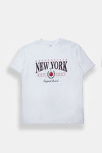 T-shirt coupe garçonne imprimé cerise AERO New York thumbnail 1