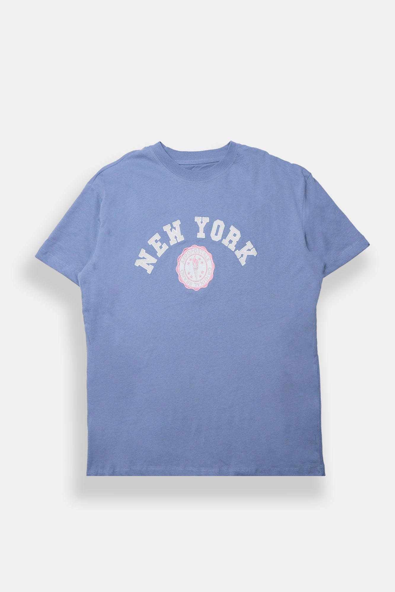 T-shirt coupe garçonne imprimé crête AERO New York City