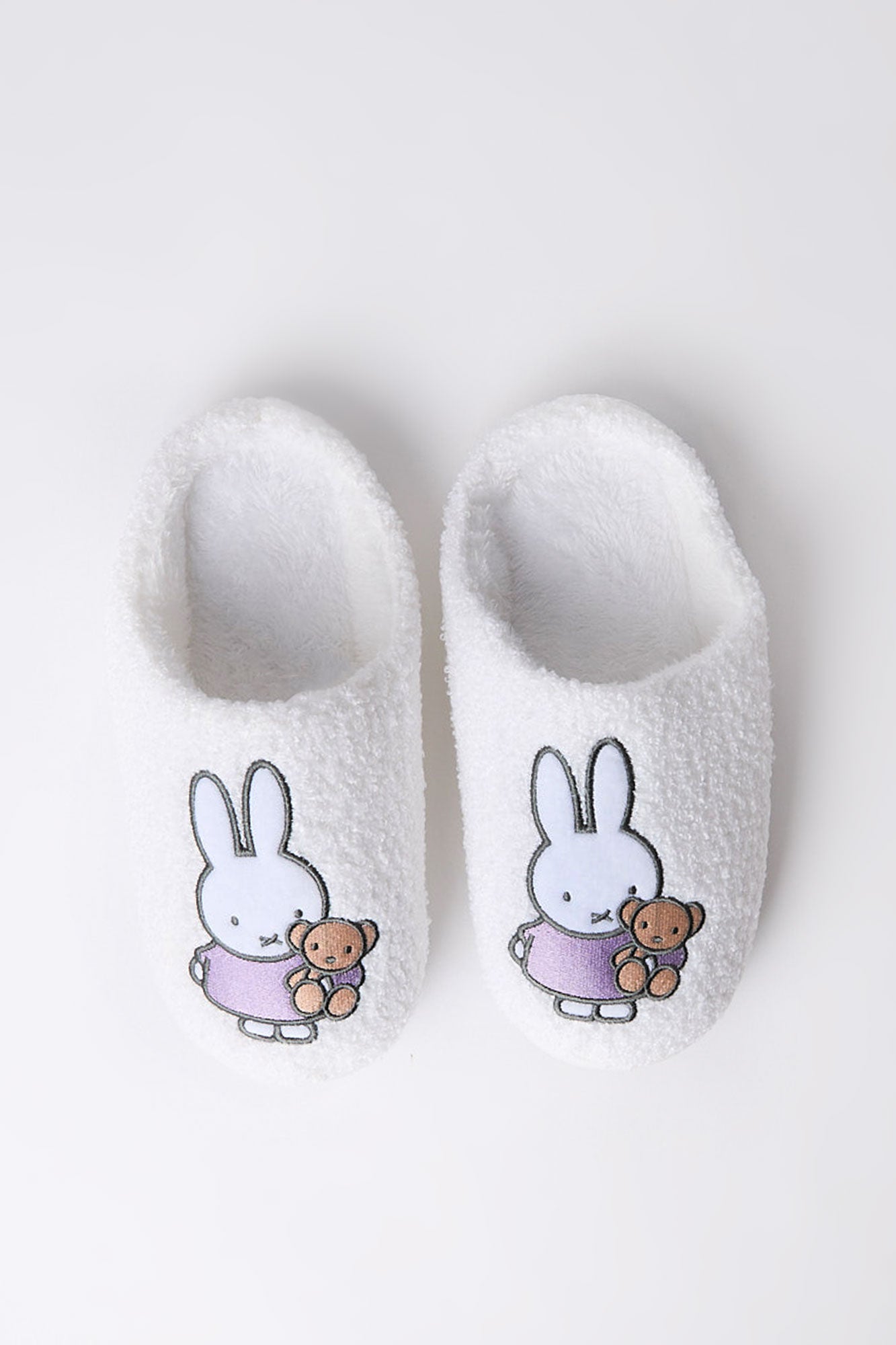 Pantoufles peluche ours en Miffy