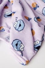 Cookie Monster Printed Plush Throw Blanket thumbnail 2