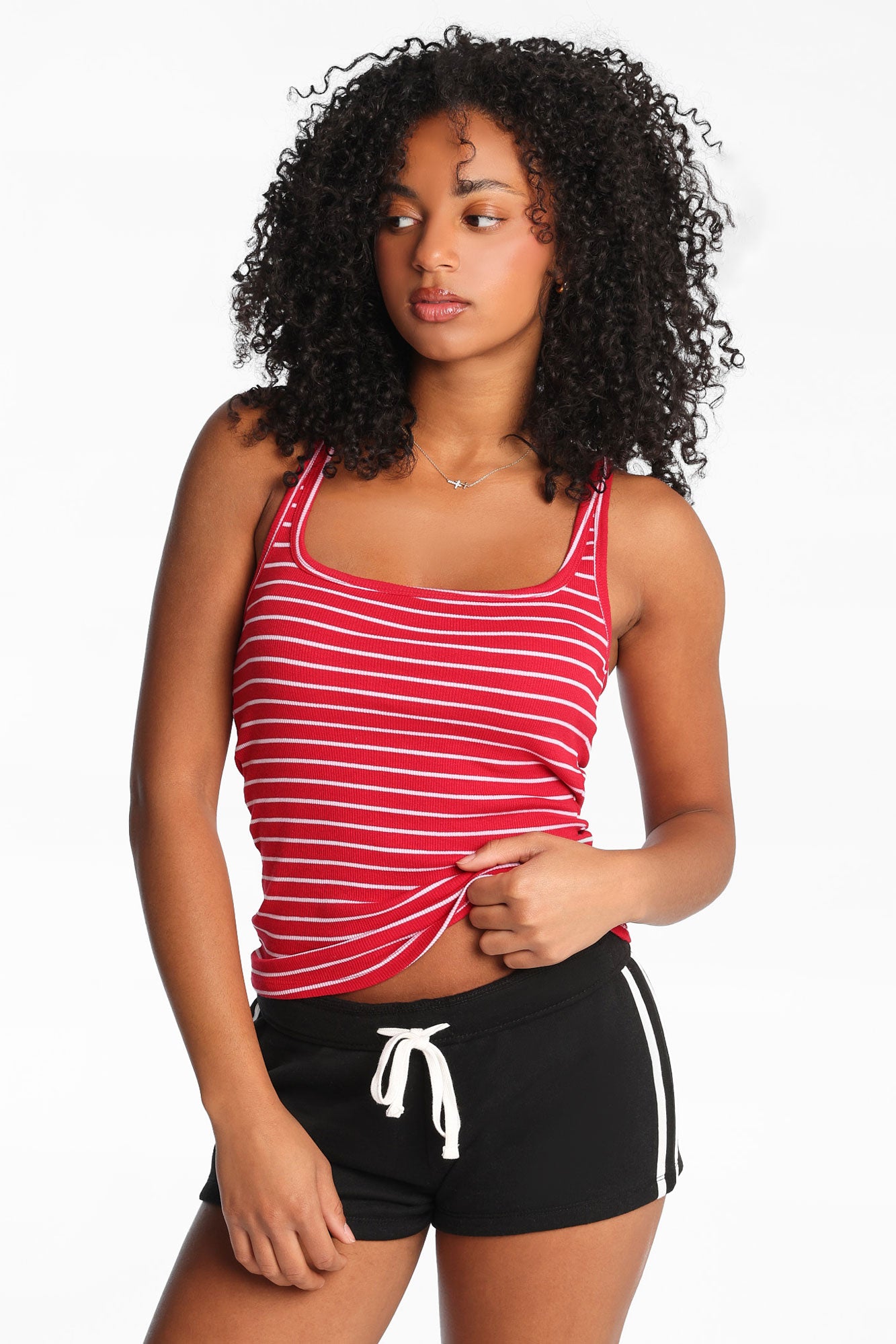 AERO Scoop Neck Longline Tank Top