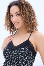 Camisole en dentelle jaquard côtelée thumbnail 4