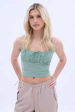 AERO Ruched Tie-Front Tank Top thumbnail 13