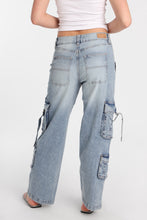AERO Super High Rise D-Ring Baggy Cargo Jeans thumbnail 2