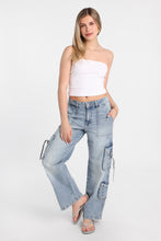 AERO Super High Rise D-Ring Baggy Cargo Jeans thumbnail 5
