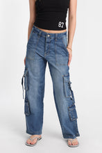 AERO Super High Rise D-Ring Baggy Cargo Jeans thumbnail 7