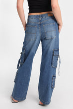 AERO Super High Rise D-Ring Baggy Cargo Jeans thumbnail 8