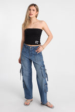 AERO Super High Rise D-Ring Baggy Cargo Jeans thumbnail 11