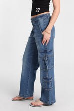 AERO Super High Rise D-Ring Baggy Cargo Jeans thumbnail 9
