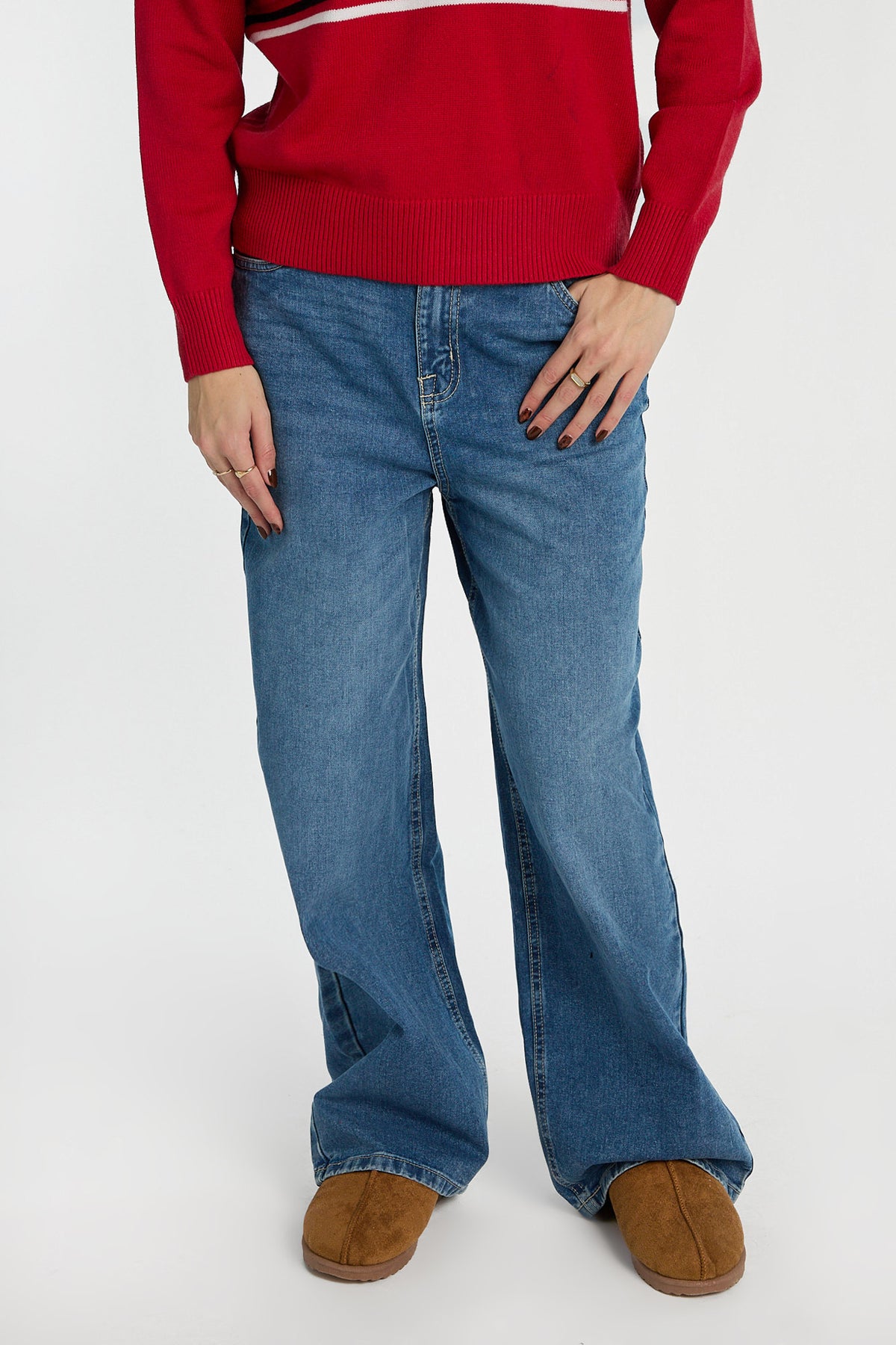 AERO Curvy Super High Rise Baggy Jeans