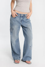 AERO Butterfly Embroidered Low Rise Baggy Jeans thumbnail 4