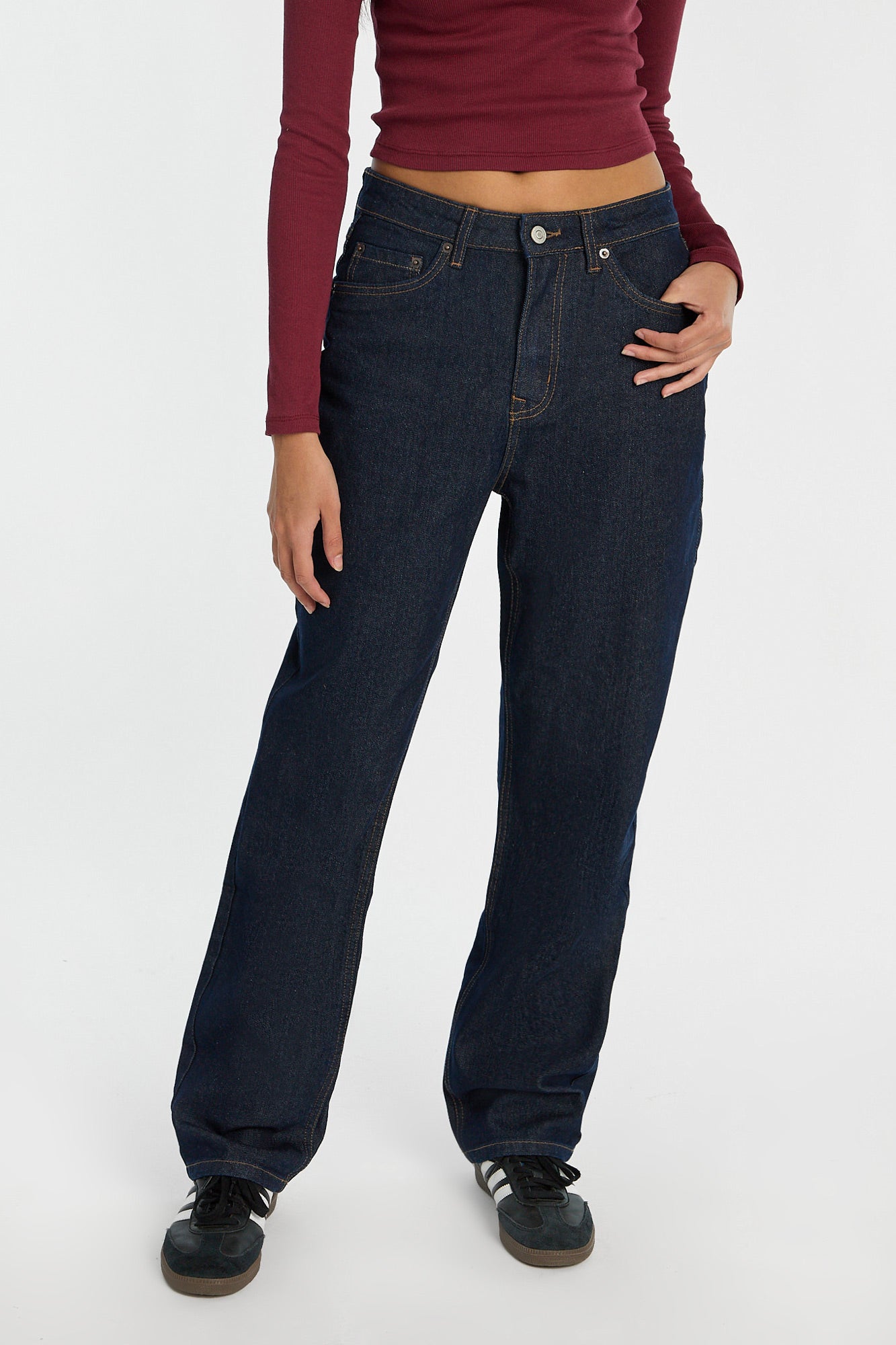 AERO Super High Rise Straight Jeans