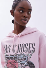 Guns N' Roses Graphic Oversized Pullover Hoodie thumbnail 3