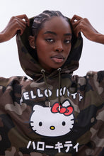 Hello Kitty Camouflage Graphic Oversized Pullover Hoodie thumbnail 3