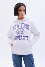 New York University Graphic Oversized Pullover Hoodie thumbnail 1